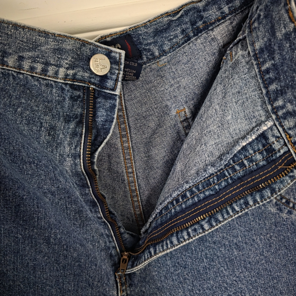 Vintage 42" Waist LA Blues Cotton Denim Shorts Plus Size‎ 26 - Picture 4 of 8
